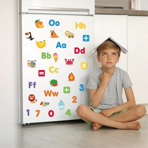 103 Piezas, Rompecabezas Infantil <span class=keywords><strong>con</strong></span> <span class=keywords><strong>Letras</strong></span> Mayúsculas y Minúsculas, Imanes de Dibujos Animados, Imanes de Números, Imanes para Refrigerador y <span class=keywords><strong>Pizarra</strong></span> - Product Image 4