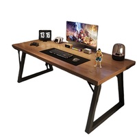 Bureau de PC simple rectangulaire durable pour bureau à domicile et chambre à coucher pour poste de travail de bureau de jeu ou d'établi d'ordinateur
