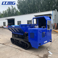 LTMG Nouvelle marque Cheap Track Dumper 3t 4 Ton 5 Ton 6 Ton Mini Crawler Dumper transporteur avec cabine