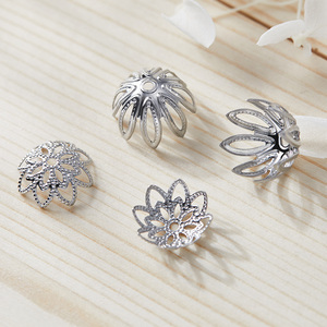 <strong>Manufacturing</strong> <strong>Supplies</strong> Flower Cap Beads End Caps Tassel Charms Stainless Steel Flower Bead Caps for <strong>Jewelry</strong> Making Accessories - Product Image 3