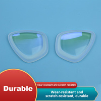 Lentille en verre trempé à motif plat personnalisable pour le revêtement optique clair de plongée avec OEM de correction de la myopie pris en charge