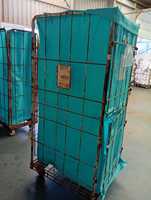 Grande conteneur à roulettes pour le stockage en entrepôt hospitalier et industriel de la blanchisserie, avec housses intérieures et extérieures pour sacs de linge