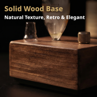 Diffuseur d'arômes sans eau rechargeable en bois massif et verre, diffuseur d'huiles essentielles sans chaleur, OEM