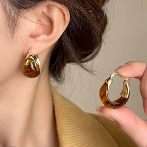 Pendientes de Plata con Diseño Geométrico Vintage de Lujo Ligero, Novedad 2026, Estilo Sencillo y Exclusivo, Joyería de Moda para Mujer - Product Image 1