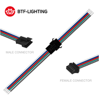 Conector macho y hembra para tira led rgb WS2812B/WS2811, 2 pines/3 pines/4 pines/5 pines SM JST