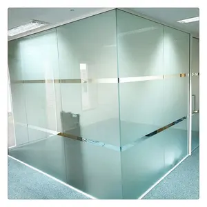 Chinese Supplier 10mm 12mm Tempered Glass Etching Designs Partition Wall Glass with AS/NZS2208:1996