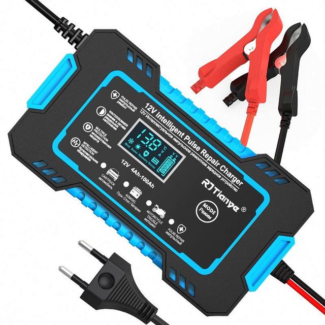 Car Lead Acid Battery Charger12V 6A RJtianye Pulse Battery Charger