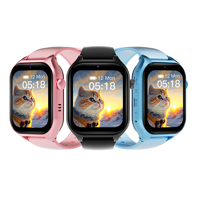 Latest 4G GPS Location SOS Function LCD Display Waterproof IP67 SIM Card Slot Magnetic Low Price Kid Smart Watch for Boys Girls