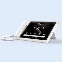 Téléphone Sans Fil de Bureau Android 10 Pouces avec Fente pour Carte SIM, Terminal Fixe Sans Fil pour Maison, Bureau, Hôtel, Banque, Chambre d'Hôpital