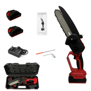 Xách tay 21V 6-inch điện Chainsaw Lithium <span class=keywords><strong>Battery</strong></span> <span class=keywords><strong>Powered</strong></span> mini cực Saw không dây cắt gỗ cưa điện - Product Image 1