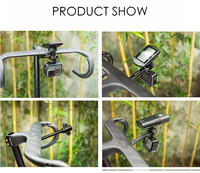 Gaciron pemanjang setang sepeda Aloi aluminium, braket dudukan putar 360 ° untuk komputer sepeda Garmin/Wahoo & kamera GoPro