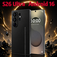 Teléfono Inteligente S26 Ultra de Alta Calidad, 22GB+2TB, Pantalla Completa, 8000mAh, Android 16, Pantalla Grande, Teléfono Celular para Juegos