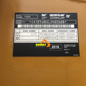 140K เครื่องไล่ระดับใช้สำหรับแมว140ชม./หนอนผีเสื้อมอเตอร์เกรด140 Cat140h เครื่องจักรก่อสร้างคุณภาพสูง - Product Image 6