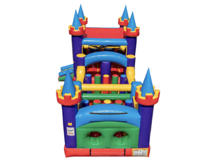 Parcours d'obstacles gonflable commercial de 30 pieds, labyrinthe de neige en PVC robuste pour événements extérieurs et locations de <span class=keywords><strong>jeux</strong></span> - Product Image 1