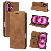 Étui en cuir PU de gros pour iPhone 18 17 Pro Max 17 Air 13 14 Pro Max, étui portefeuille à rabat antichoc magnétique pour téléphone portable