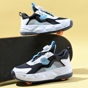 <span class=keywords><strong>Chaussures</strong></span> de roller à <span class=keywords><strong>roulettes</strong></span> amovibles 4 roues tendance pour étudiants, enfants et adolescents - Product Image 5