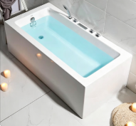 <span class=keywords><strong>Baignoire</strong></span> autoportante de luxe en acrylique écologique, design traditionnel pour bain profond, idéale pour la maison, la villa et l'hôtel – Offre Spéciale - Product Image 2