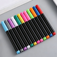 Marqueurs fluorescents effaçables à base d'eau pour panneaux lumineux LED et surfaces en verre/acrylique