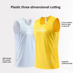 Men's Breathable Quick-drying Sports Vest Outdoor Sweat Running Fitness Custom Sleeveless Sportswear Singlet Men Gym Tank Top