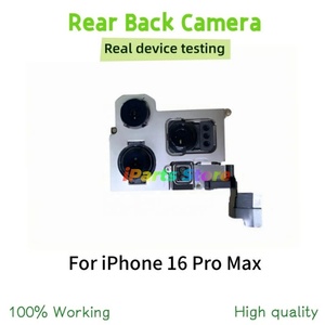 กล้องหลังอะไหล่ IPARTS สำหรับ <span class=keywords><strong>iPhone</strong></span> 16 16 Plus 16 Pro 16 Pro Max สายแพรกล้องหลังหลักขนาดใหญ่ ผ่านการทดสอบ OEM - Product Image 3