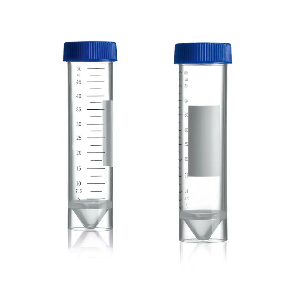 AICOR Laboratory Medical EO Sterile Falcon Tube Reagenzglas Selbst stehender Boden 50ml Zentrifugen röhrchen 50ml mit Schraub deckel