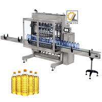 Ligne automatique de machine à emballer de remplissage de seau de bouteille d'huile de cuisson d'arachide d'arachide de palme MTW