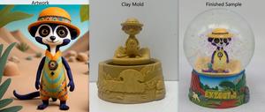 Globe à neige personnalisé avec les monuments de Londres : design Union <span class=keywords><strong>Jack</strong></span> avec bus rouge et garde royale - Ornement cadeau - Product Image 6