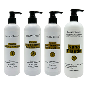 Kit de Cuidado Capilar de Queratina Hidrolizada Sin Formaldehído Personalizable, Glicerina Marroquí Orgánica, Aceite de Argán, Aceite de Coco, Libre de Crueldad - Product Image 4