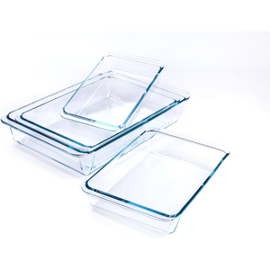 Bento Storage Plateau de service en verre réutilisable pour la cuisson au congélateur - Product Image 3