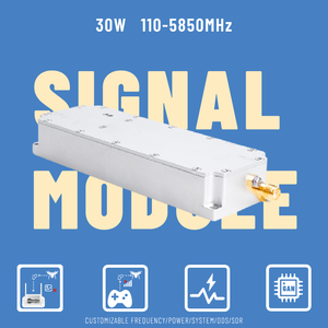 Anti UAV 30W 100-6GHz Anti Drone módulo bloqueador GaN Lora Anti FPV módulo PA amplificador de potencia módulo UAV Antidrone defensa