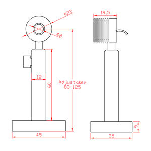 Лазерный датчик мощности Yongli 10мВт-2Вт, портативный, малогабаритный, для измерения лазерного излучения, комплектующие для лазерного оборудования - Product Image 2