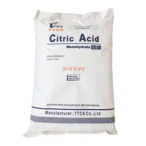 Prix d'usine Monohydrate d'acide citrique Acide citrique anhydre CAS 77-92-9 Acide de citron