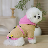 Nouvelles tenues pour animaux de compagnie, vêtements pour chiens, automne-hiver, petit chien, imperméable, doublure en polaire double face, manteau pour chien, vêtements d'extérieur