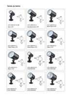 Spot LED d'extérieur réglable 3W 15W 20W Spot de jardin mural IP65 Spot pour hôtel villa cour