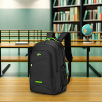 HAIBOWY 2024 Sac à dos unisexe en polyester de grande capacité pour ordinateur portable Vente en gros personnalisé en usine Etudiant en affaires résistant à l'usure