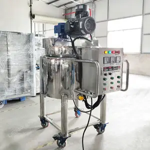 Fabriek Maatwerk Poeder Vloeibare Mixer Zeep Verwarmde Roestvrijstalen Mengtank Met Agitator