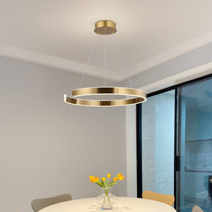 Lámpara de Araña Moderna Minimalista de Acero Inoxidable, Lámpara Colgante de Lujo para Sala de Estar y Dormitorio Principal, Iluminación Creativa para Comedor - Product Image 1