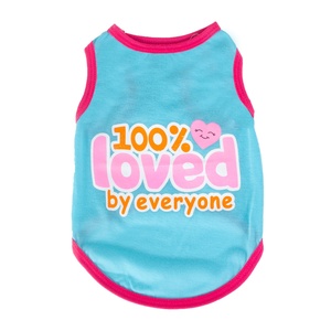 Vente en gros de chemises pour animaux de compagnie polyester respirant vêtements pour animaux de compagnie gilet à motif personnalisable pour chien et chat chemise sans manches d'usine en stock - Product Image 6