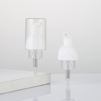 Pompe à mousse en plastique de 40 mm avec fermeture à nervures anti-déversement pour flacons de cosmétiques, savon liquide, lotion, parfum