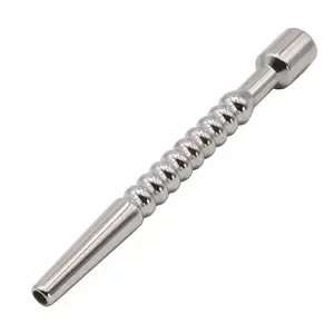 Dispositivo de masturbação de plugue da uretra, produto adulto de metal para flertar, som de uretrra de aço