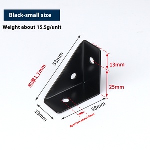 Góc cố định khung sắt treo cho tủ Gia Cố Góc sắt treo hỗ trợ khung tam giác phun đen sơn trắng - Product Image 6