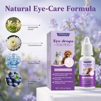 Zourunan Tetes Mata Hewan Peliharaan 60ml Ekstrak Honeysuckle Krisan Blueberry Perawatan Anjing Kucing Botol Grosir Layanan Label Pribadi OEM