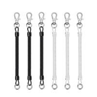 Cordon de sécurité rétractable à ressort avec attache pour coques de téléphone, portefeuilles, clés – Sangle de téléphone extensible