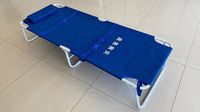 Lit de camping portable multifonctionnel en tissu Oxford avec revêtement par pulvérisation en acier, idéal pour les situations d'urgence civiles et les activités de plein air (vente en gros)