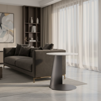 Table basse de salon extensible blanche moderne de luxe, minimaliste, créative, simple, haut de gamme, durable, avec rangement, petite, en marbre