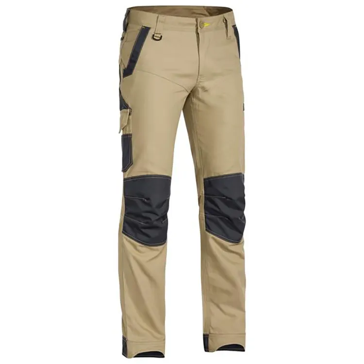 2023 Fuyi sıcak satış tulum erkek endüstriyel pantolon iş pantolon kumaş OEM poli pamuk koruyucu kargo iş pantolon