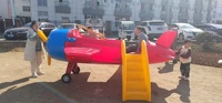 Grand toboggan combiné en forme d'avion pour enfants, jouet en plastique, petit docteur, vente chaude