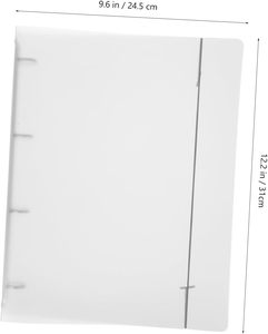 Thư mục PP trong suốt A4 thư mục hóa đơn thư mục, văn phòng trường học, thư mục lưu trữ tập tin với dung lượng lớn. - Product Image 2