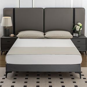 Drap plat simple en coton 400 fils, doux, respectueux de la peau, antistatique, durable, lavable, écologique, pour hôtel - Product Image 2