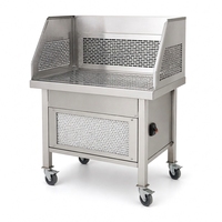 Table de travail portable avec aspiration latérale pour soudeur, banc de ponçage en acier inoxydable, machine de nettoyage d'air pour atelier